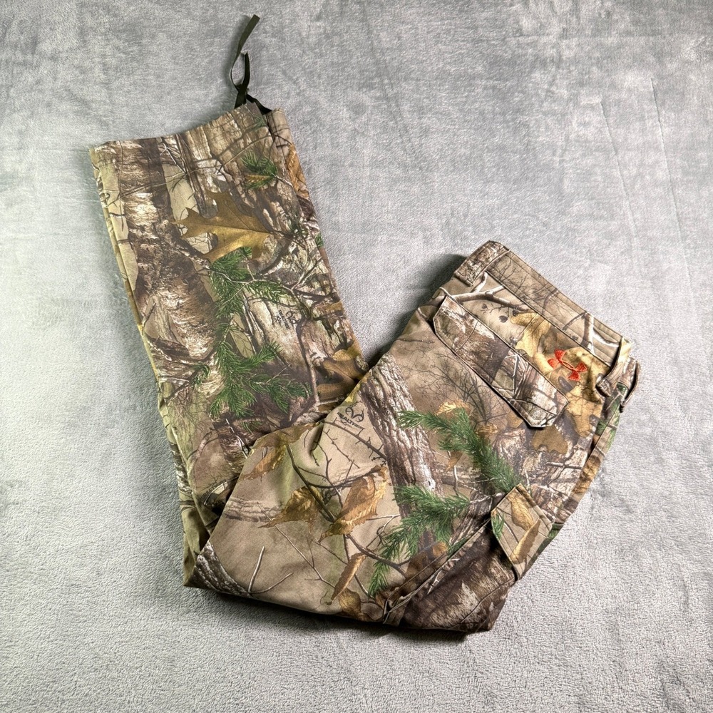 Under Armour Storm Field Pants Mens Realtree Xtra Camo Cargo Hunting Pants 36x32